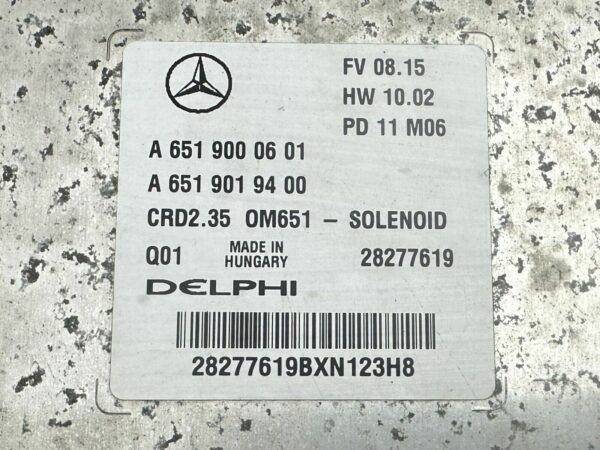 ECU A6519000601 MERCEDES SPRINTER 2.2CDI CRD2.35 Calculateur moteur 28277619