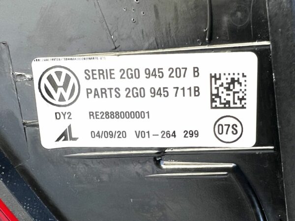 2G0945207B Feu LED arrière Gauche VW POLO 6 2G 2016-2022 État impeccable OEM