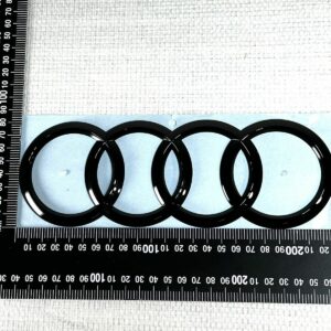 4M0853742D Logo Noir emblème hayon anneaux Audi Q7 Q8 SQ7 SQ8 RSQ7 RSQ8 OEM Neuf