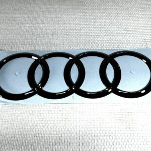 4M0853742D Logo Noir emblème hayon anneaux Audi Q7 Q8 SQ7 SQ8 RSQ7 RSQ8 OEM Neuf