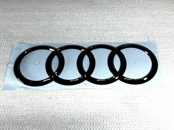 4M0853742D Logo Noir emblème hayon anneaux Audi Q7 Q8 SQ7 SQ8 RSQ7 RSQ8 OEM Neuf