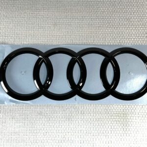 4M0853742D Logo Noir emblème hayon anneaux Audi Q7 Q8 SQ7 SQ8 RSQ7 RSQ8 OEM Neuf