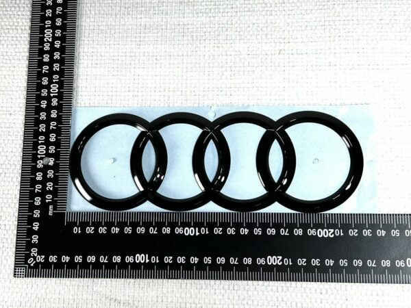 4M0853742D Logo Noir emblème hayon anneaux Audi Q7 Q8 SQ7 SQ8 RSQ7 RSQ8 OEM Neuf