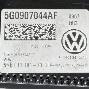 5G0907044T Commande de Clim Chauffage Vw Golf Mk7 VII Gti GTD 2014 5HB011 181-43