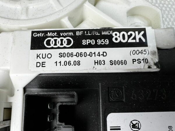 MOTOR LÈVE-GLACE Vitre AVANT Droite AUDI A3 8P 8P0959802K Türsteuergerät