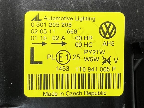 Phare avant gauche Vw Touran front lumineuse left 0301205205 1T0941005P Neuf OEM