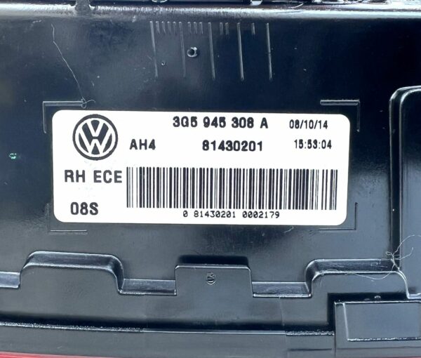 3G5945308A Feu arrière du coffre droit Vw Passat B8 2014-2022 LED DEL  OEM NEUF