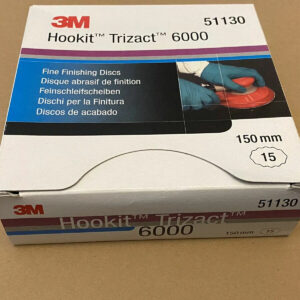 3M 51130 Boite d 15u Hookit Trizact Finition Disques Abrasifs P6000 Gris 150mm