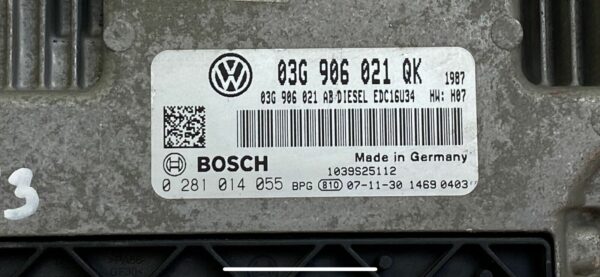 ECU Unité Commande Moteur Control 0281014055 03G906021QK Vw Audi 1.9tdi 105 BLS