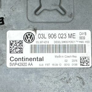 03L906023ME ECU CALCULATEUR MOTEUR VW POLO 1.6 TDi 5WP42920 AA H13 SIMOS PCR2.1