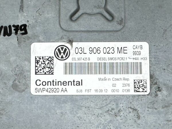 03L906023ME ECU CALCULATEUR MOTEUR VW POLO 1.6 TDi 5WP42920 AA H13 SIMOS PCR2.1