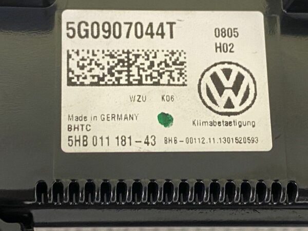 5G0907044T Commande de Clim Chauffage Vw Golf Mk7 VII Gti GTD 2014 5HB011 181-43