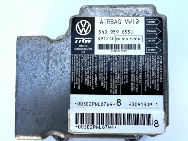 5N0959655J Vw Passat Airbag Unité Contrôle Module Sensor Calculateur Non Crashs!