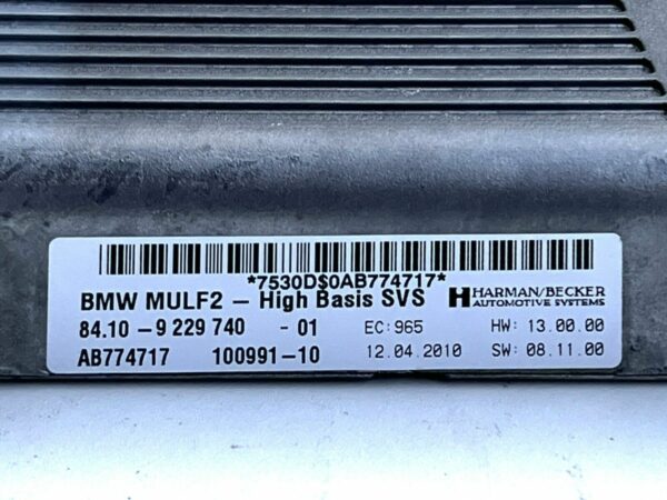 9229740 BMW Module Bluetooth 1 3 5 7 Série E87 E90 E60 E70 MULF2 High Basis SVS