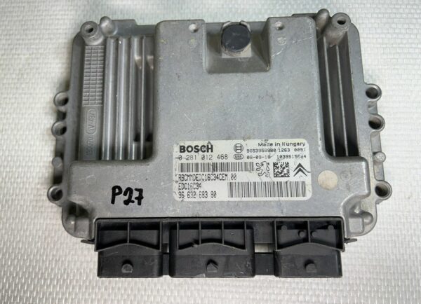 ECU Calculateur 0281012468 9663268380 9653958980 EDC16C34 Citroen Peugeot 1.6hdi