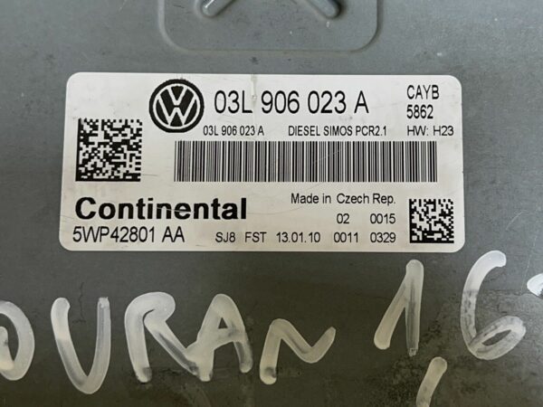 ECU Calculateur moteur VW Touran 1.6TDI CAYB SIMOS PCR2.1 03L906023A 5WP42801AA