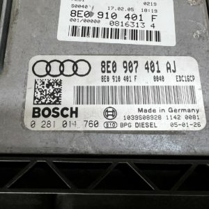 ECU 8E0907401AJ AUDI A4 B7 3.0tdi BA 204ch Calculateur moteur 0281011760 EDC16CP