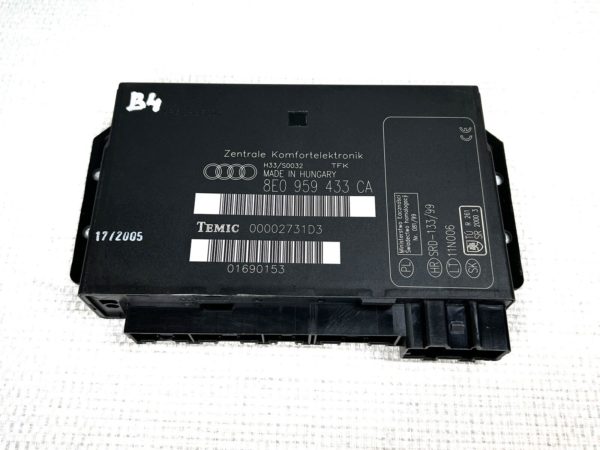 8E0959433CA Dispositif Commande Centralisé Boîtier conforte Audi A4 B5 B6 Temic