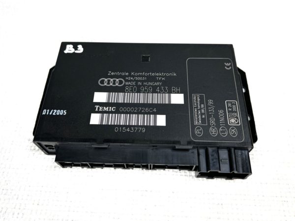 8E0959433BH Dispositif Commande Centralisé Boîtier conforte Audi A4 B5 B6 Temic